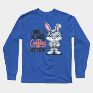 Coffee Bunny Long Sleeve T-Shirt